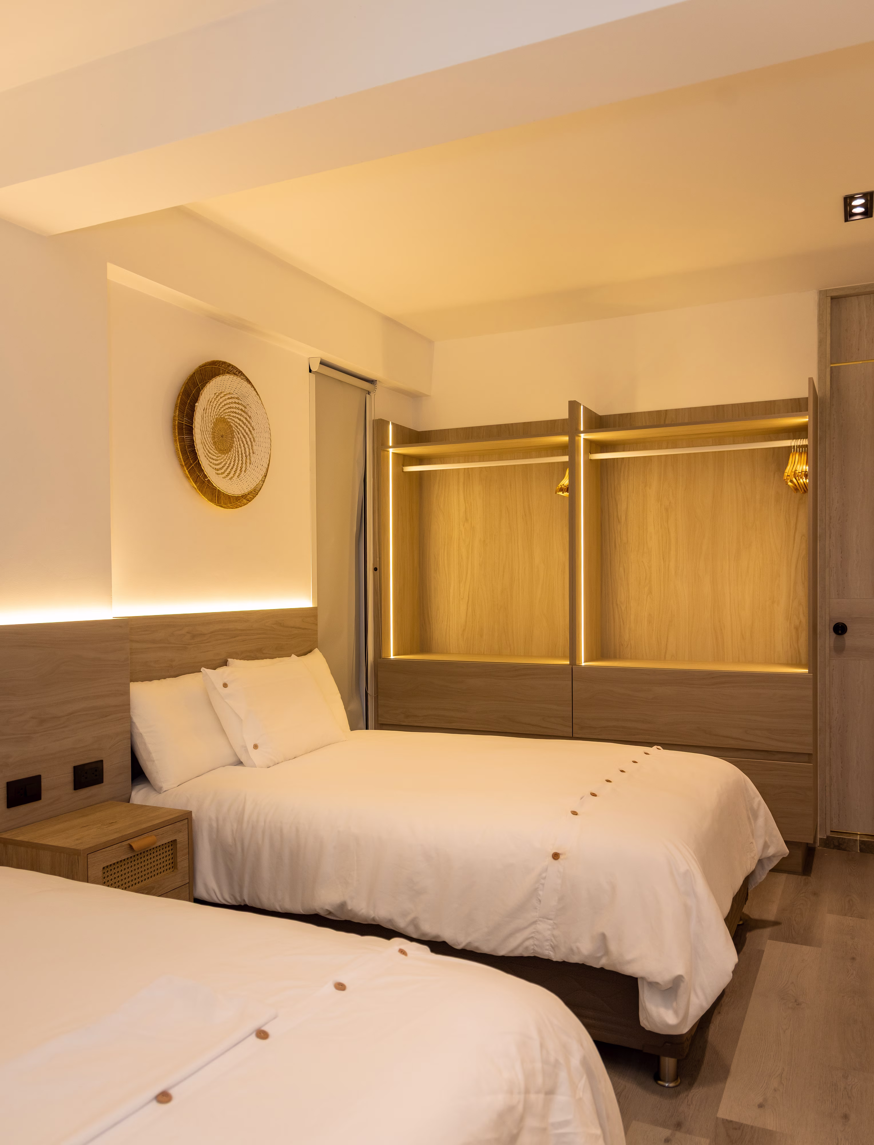 Habitación 5: dos camas de dos plazas